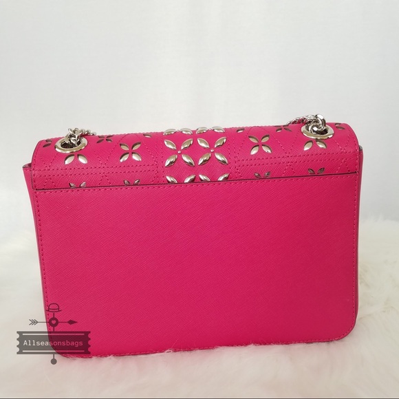 Michael Kors Mk Tina Medium Shoulder Flap Tote Bag - Picture 3 of 6